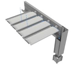 Pérgola bioclimática. Lamas de 270mm